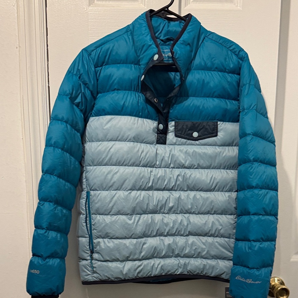 Eddie Bauer Men's Blue Puffer Jacket